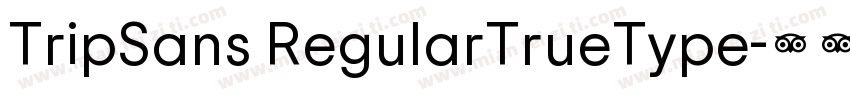 TripSans RegularTrueType字体转换
